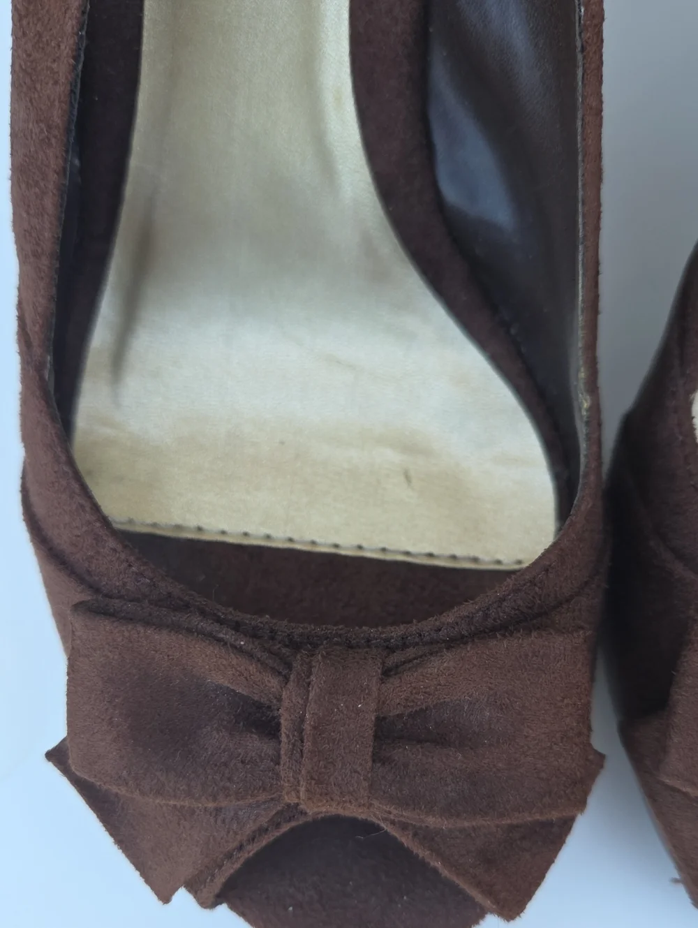 Charlotte Russo Brown Suede Wedges